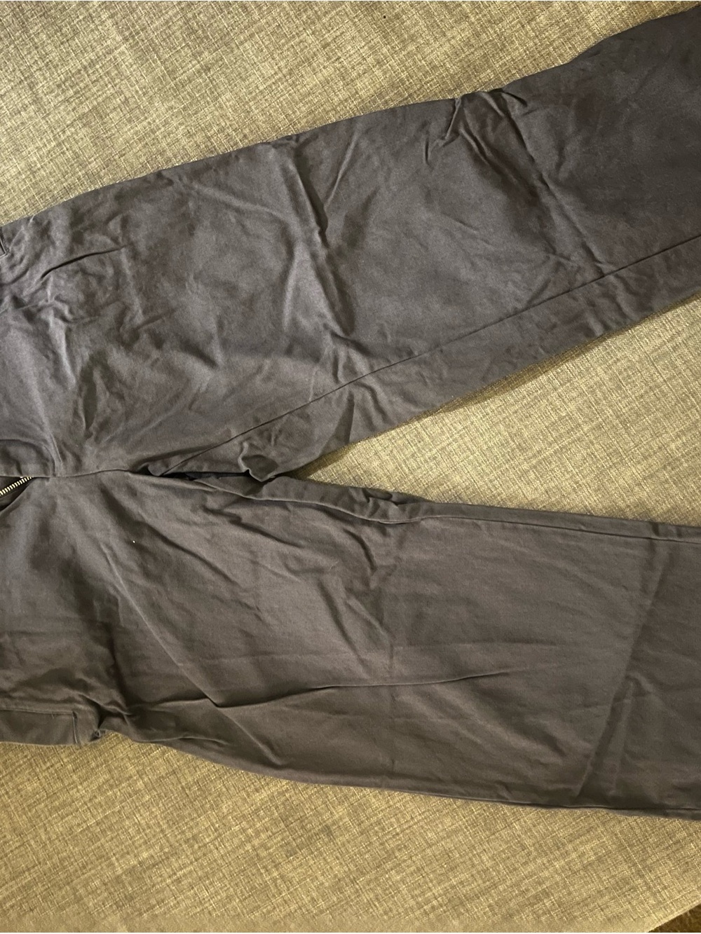 COS Unisex Adults Blue Solid Cargo Pants Regular Fit Size 32